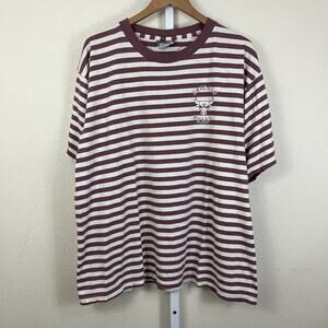 Vintage 90s Chicago Bulls Nutmeg Lee Sport Stripe Tee Mens XL